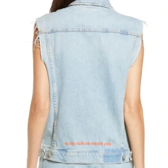 Mother Superior ‘THE DRIFTER' Light Wash Denim Vest fast as a mother size medium - Picture 4 of 15